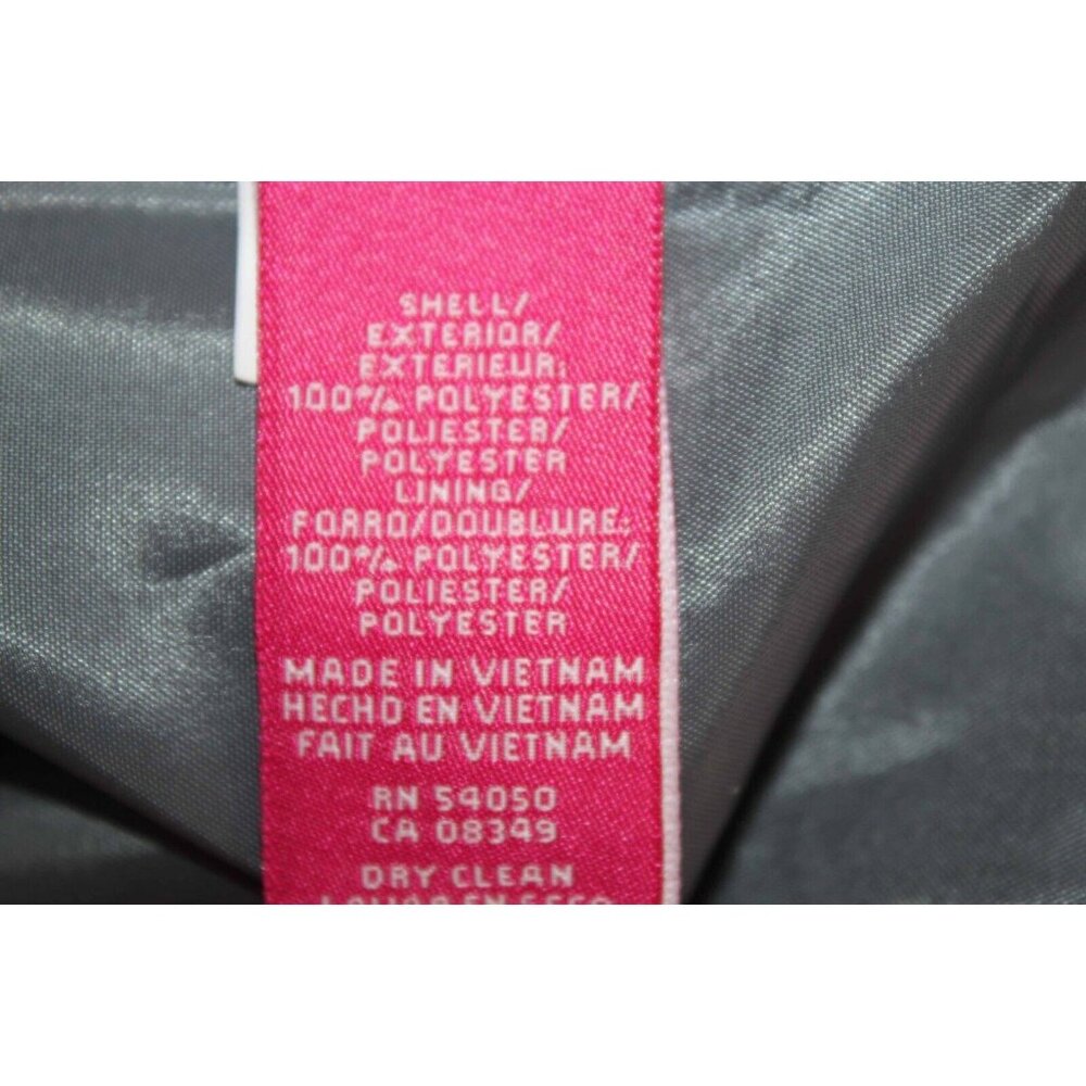 Nine & Co. Sz 6 Gray Lined 2 Button 100% Polyester Jacket - Picture 3 of 4